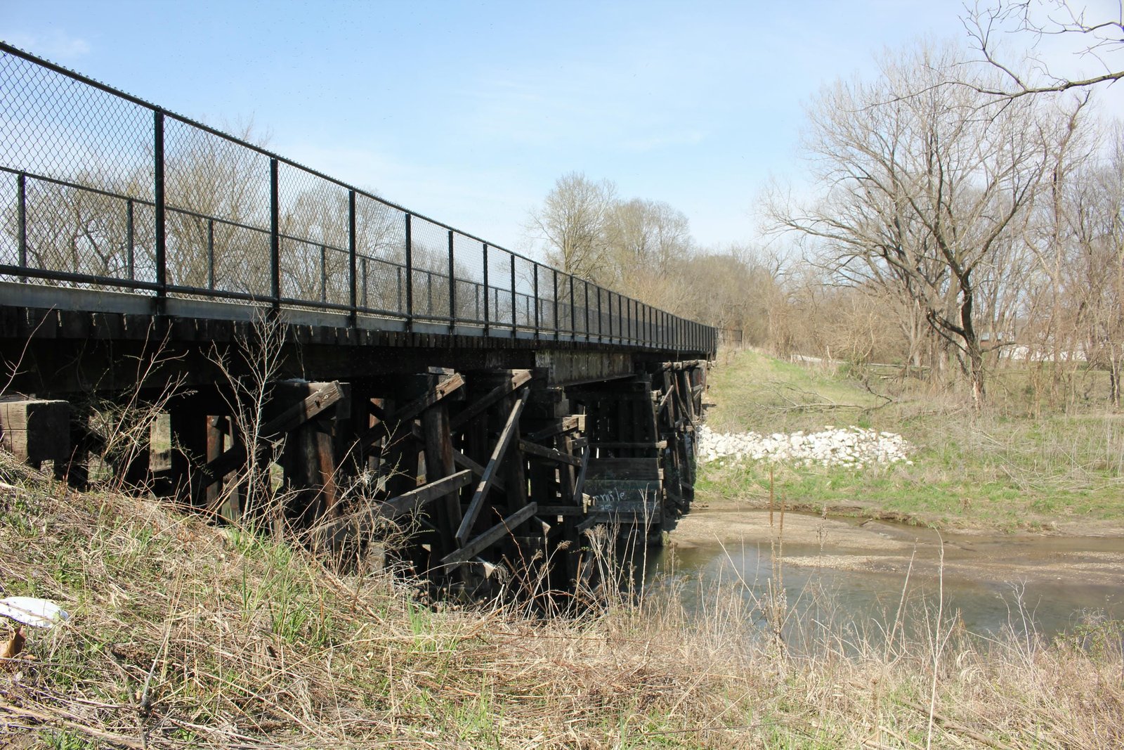 Looking north